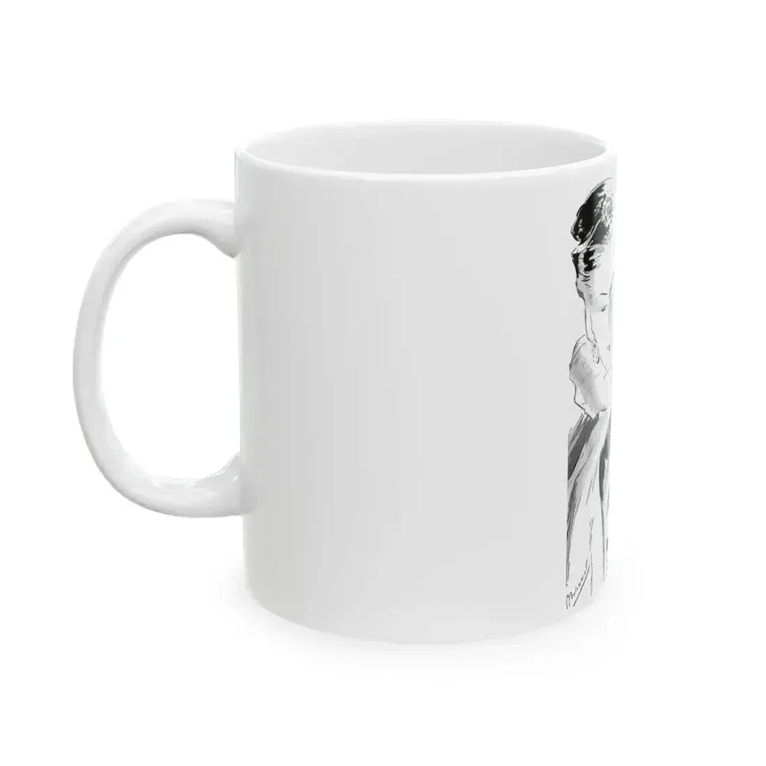 Bourjois Mais Oui advertisement, 1946 - White Coffee Mug - Go Mug Yourself