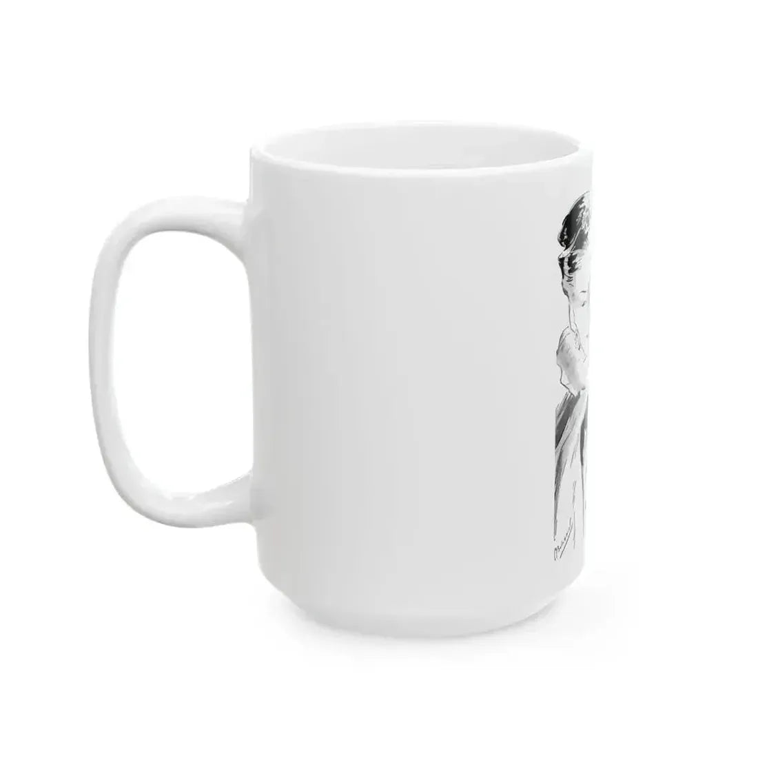 Bourjois Mais Oui advertisement, 1946 - White Coffee Mug - Go Mug Yourself