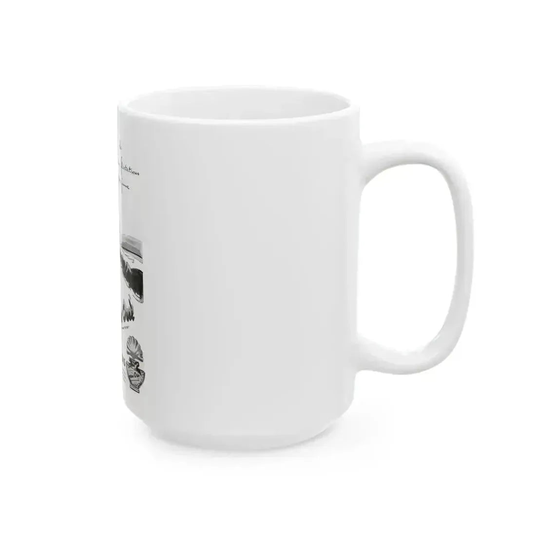 Bourjois Mais Oui advertisement, 1946 - White Coffee Mug - Go Mug Yourself