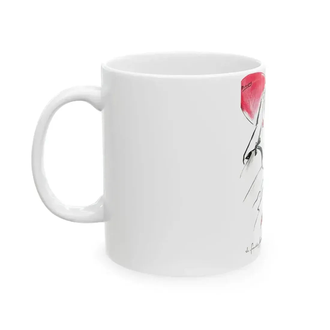 Bourjois Mais Oui advertisement, Cosmopolitan, August 1948 - White Coffee Mug - Go Mug Yourself