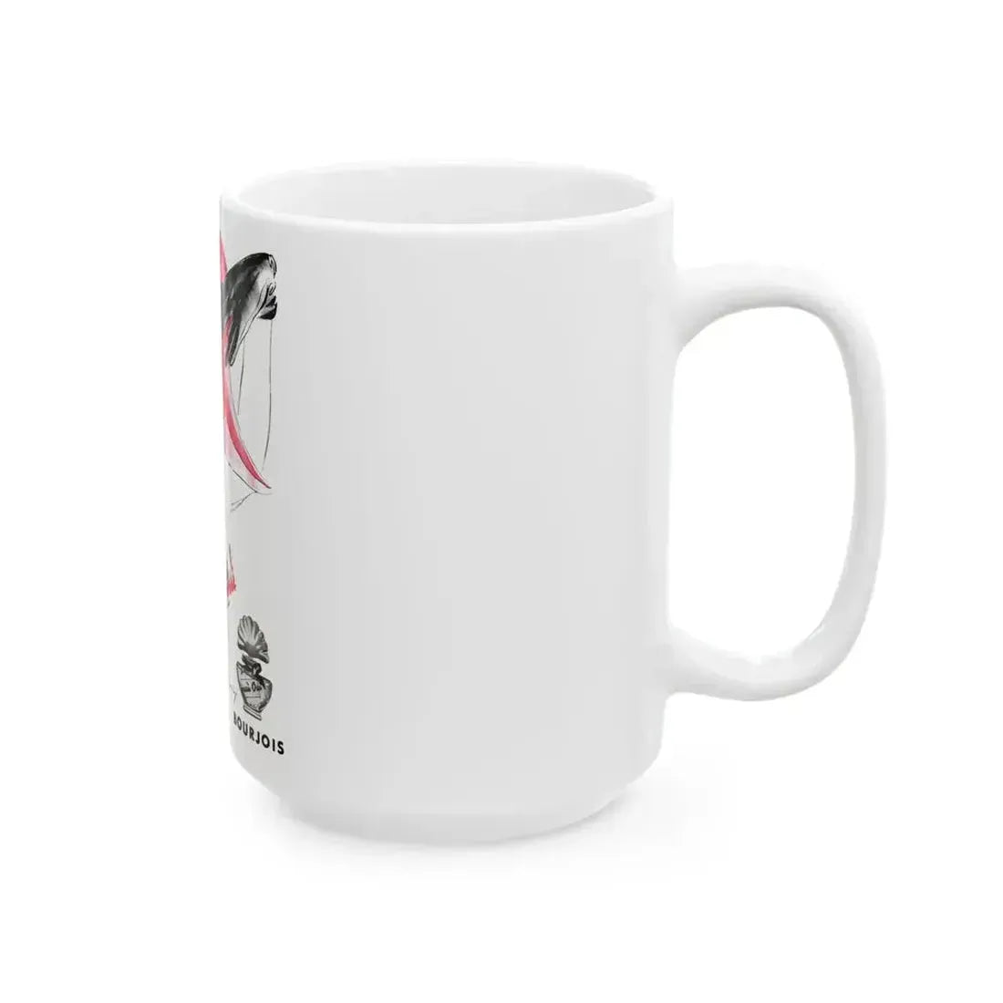 Bourjois Mais Oui advertisement, Cosmopolitan, August 1948 - White Coffee Mug - Go Mug Yourself