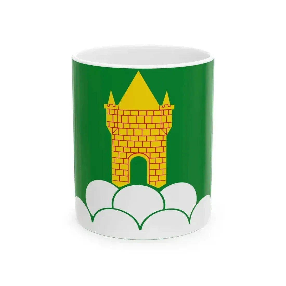 Boutersem vlag (Belgium) White Coffee Mug 11oz - Go Mug Yourself