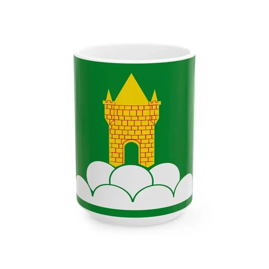 Boutersem vlag (Belgium) White Coffee Mug 15oz - Go Mug Yourself