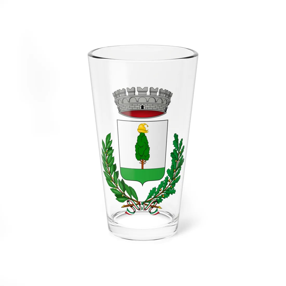 Bovezzo-Stemma (Italy) (Coat of Arms) Pint Glass 16oz 16oz - Go Mug Yourself