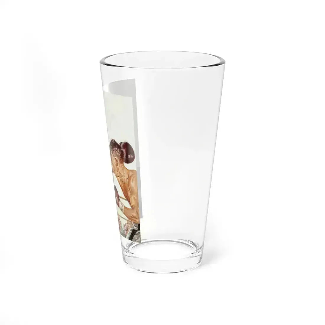 Boxing it Out (Magazine Illustration) Pint Glass 16oz - Go Mug Yourself