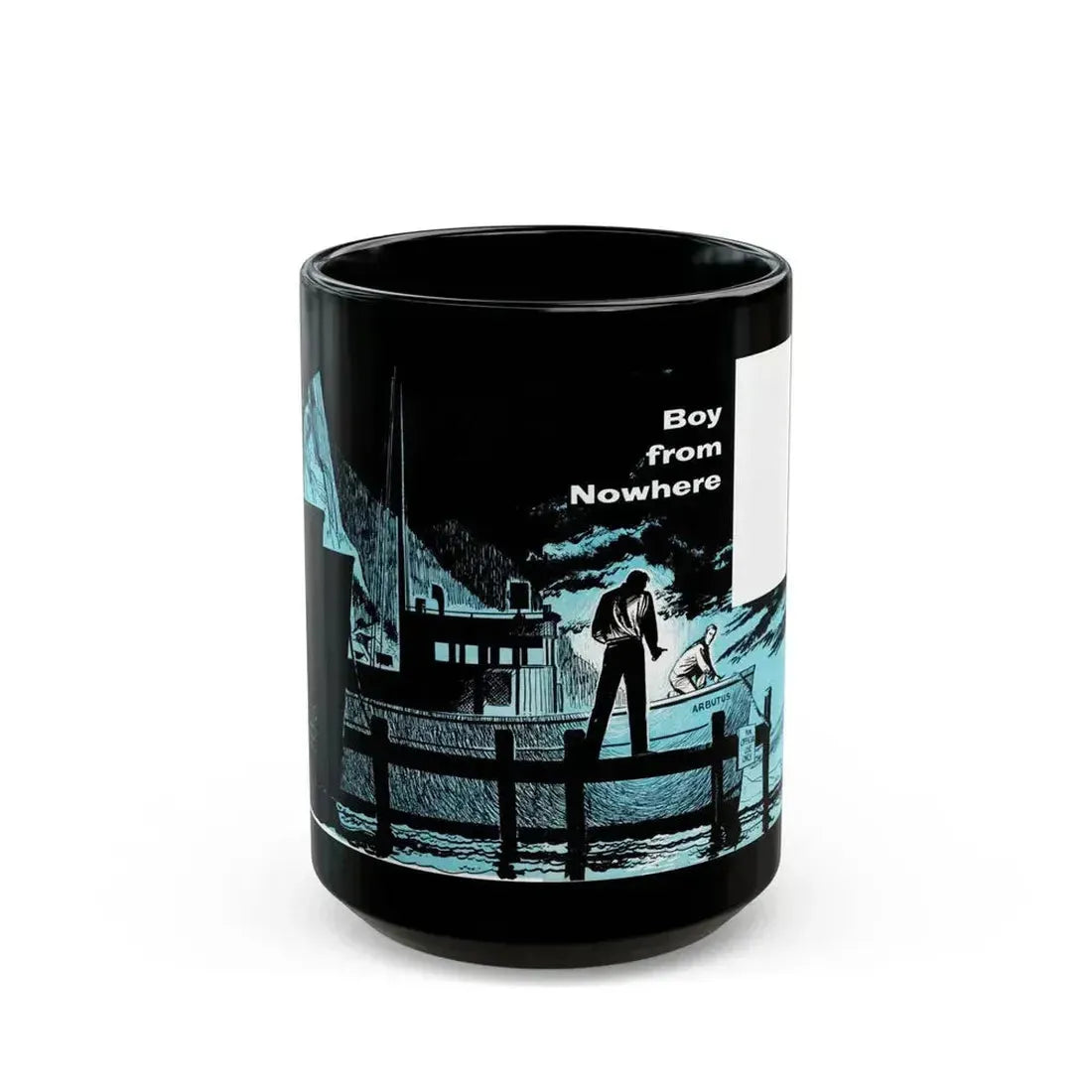 Boy from Nowhere, Bluebook Magazine, March 1954 - Black Coffee Mug 15oz - Go Mug Yourself