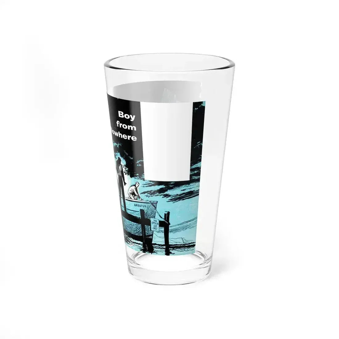 Boy from Nowhere, Bluebook Magazine, March 1954 (Magazine Illustration) Pint Glass 16oz - Go Mug Yourself