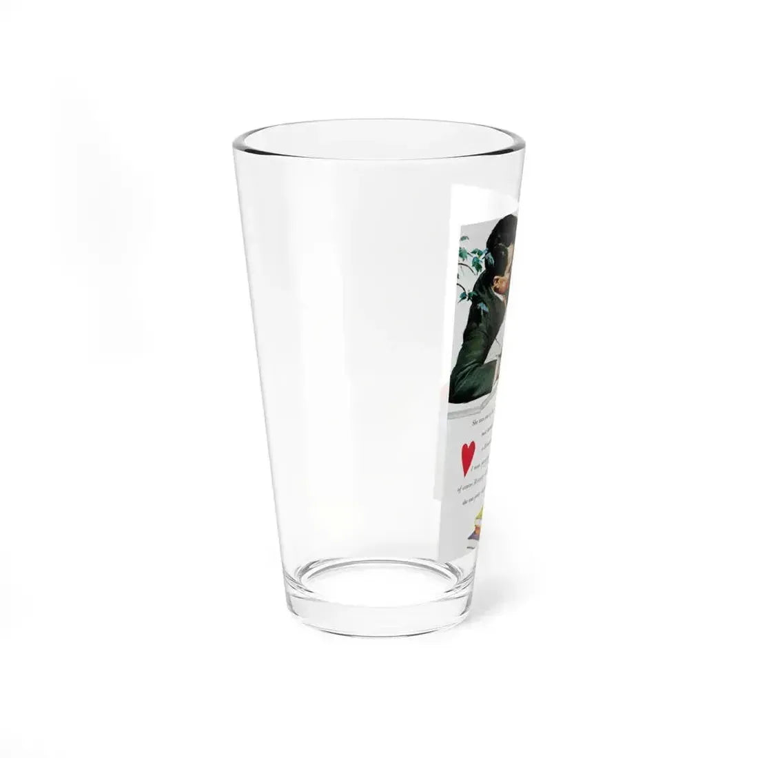 Boy, How I Love Elizabeth Barrett!, Good Housekeeping, September 1954 (Magazine Illustration) Pint Glass 16oz - Go Mug Yourself