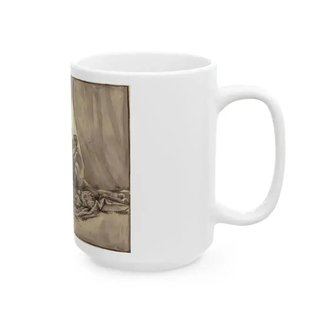 Boys and their Tents, 1894 - White Coffee Mug - Go Mug Yourself