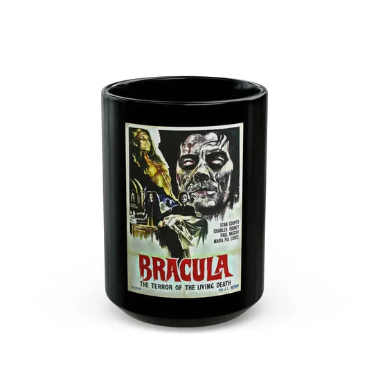 BRACULA (THE HANGING WOMAN) 1973 Movie Poster - Black Coffee Mug 15oz - Go Mug Yourself