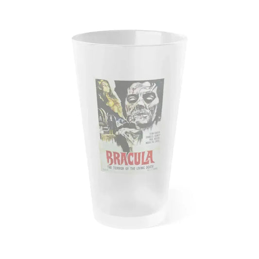 BRACULA (THE HANGING WOMAN) 1973 Movie Poster - Frosted Pint Glass 16oz 16oz Frosted - Go Mug Yourself