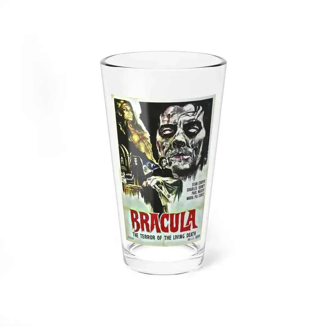 BRACULA (THE HANGING WOMAN) 1973 Movie Poster - Pint Glass 16oz 16oz - Go Mug Yourself