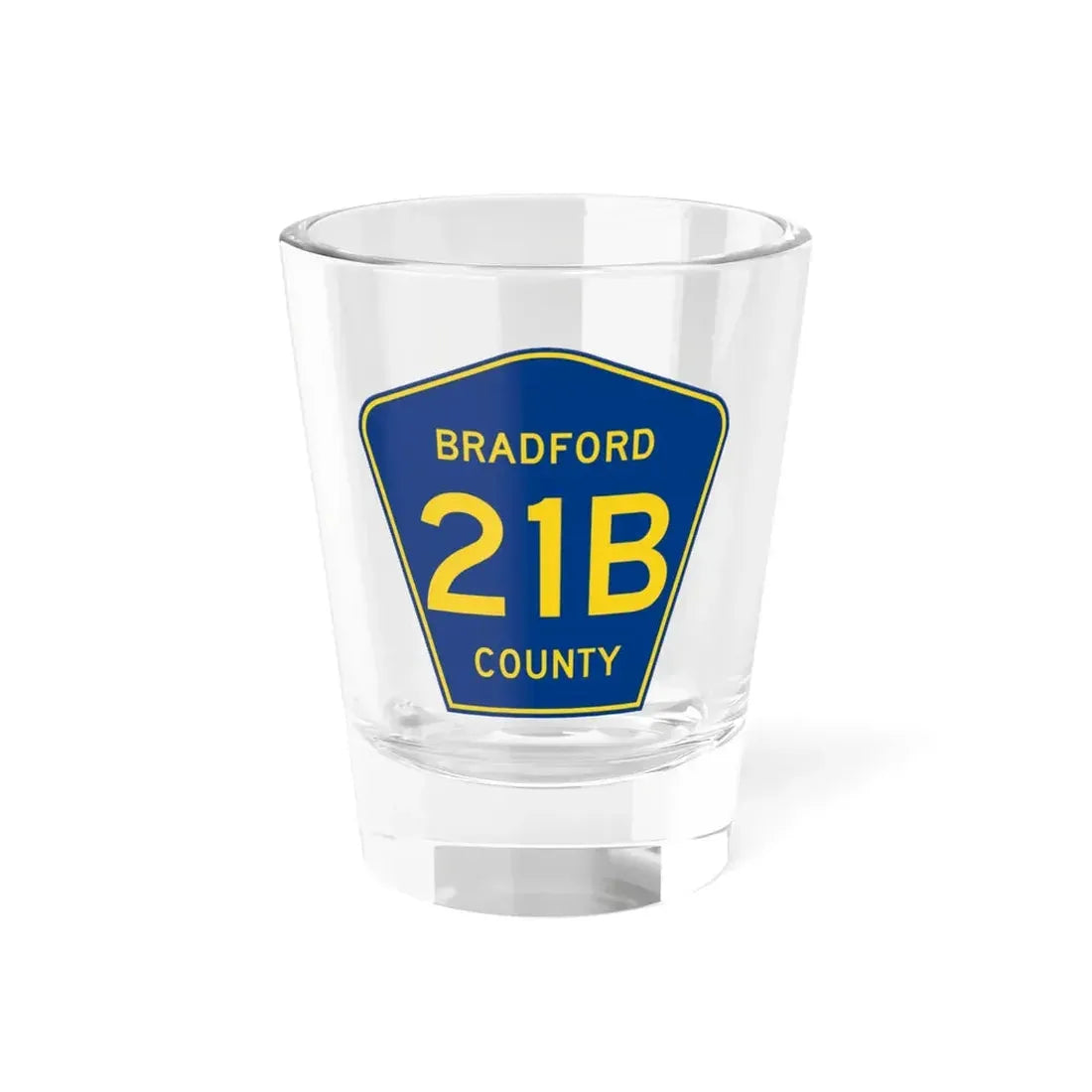 Bradford County 21B (Florida) (Road Sign) Shot Glass 1.5oz 1.5oz - Go Mug Yourself