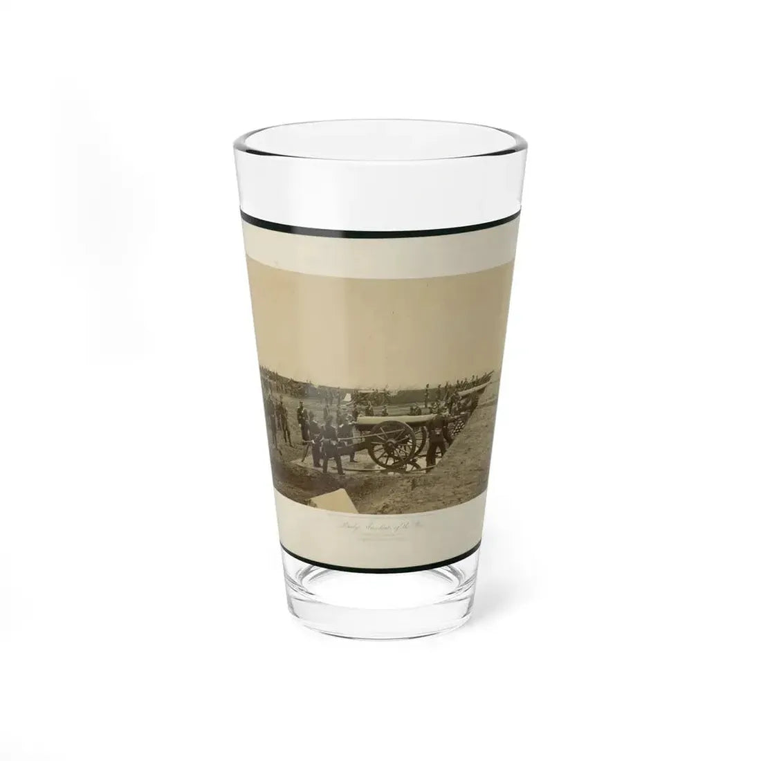 Brady's Incidents Of The War. (Fort Richardson Va.) Camp 1st. Conn Artilery Sic, Col. R.O. Tyler (U.S. Civil War) Pint Glass 16oz 16oz - Go Mug Yourself