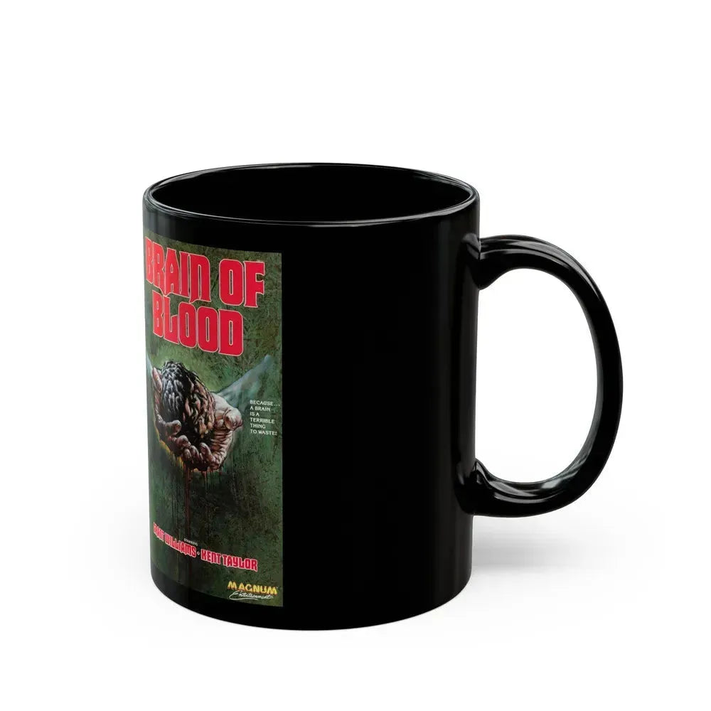 BRAIN OF BLOOD (VHS COVER) - Black Coffee Mug - Go Mug Yourself