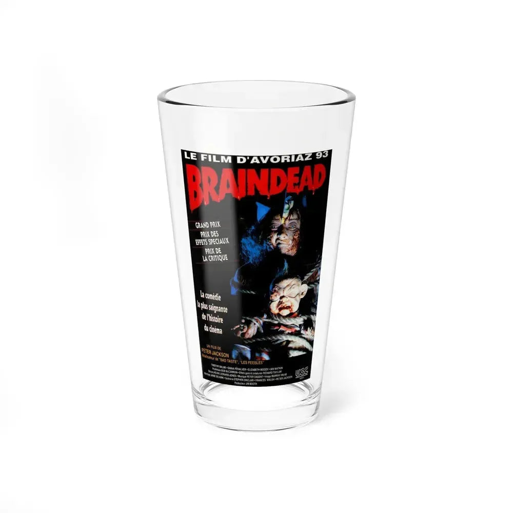 BRAINDEAD (DEAD ALIVE) - FRENCH 1992 Movie Poster - Pint Glass 16oz 16oz - Go Mug Yourself