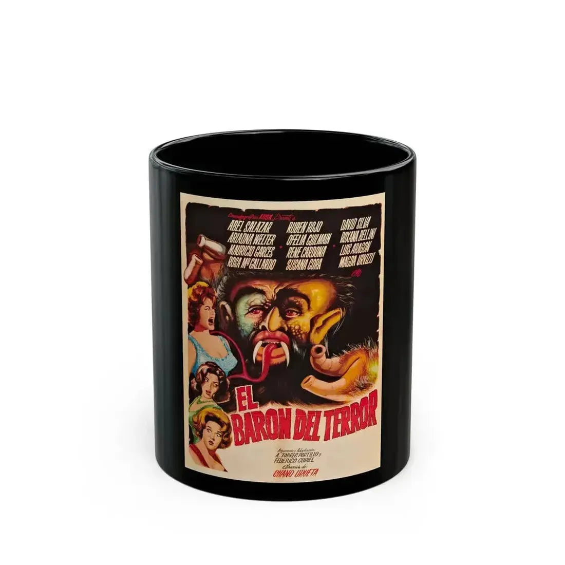 BRAINIAC (BARON OF TERROR) 1962 Movie Poster - Black Coffee Mug 11oz - Go Mug Yourself