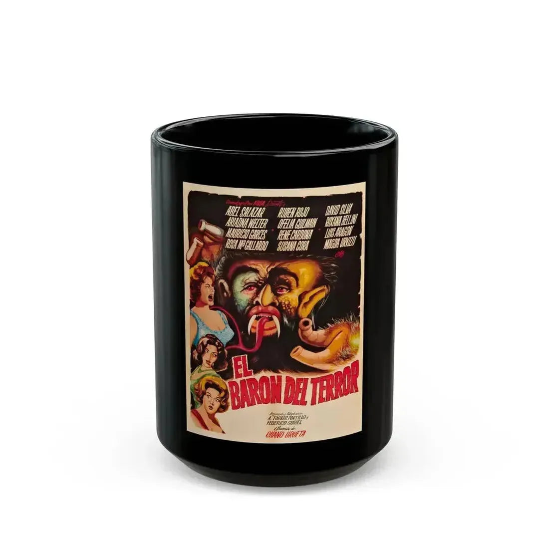 BRAINIAC (BARON OF TERROR) 1962 Movie Poster - Black Coffee Mug 15oz - Go Mug Yourself