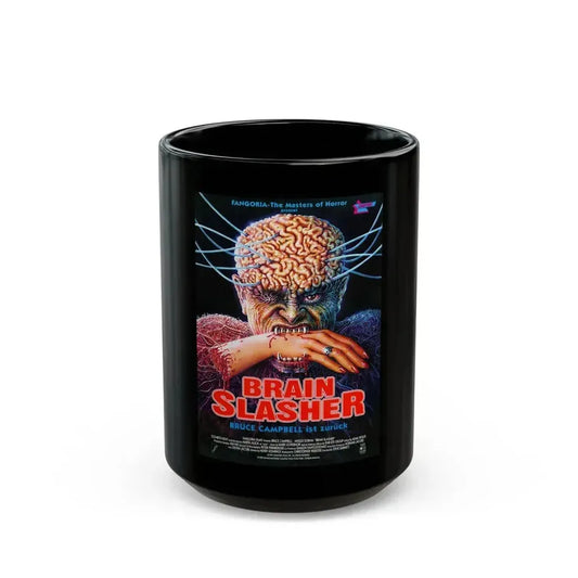 BRAINSLASHER (MINDWARP) 1992 Movie Poster - Black Coffee Mug 15oz - Go Mug Yourself