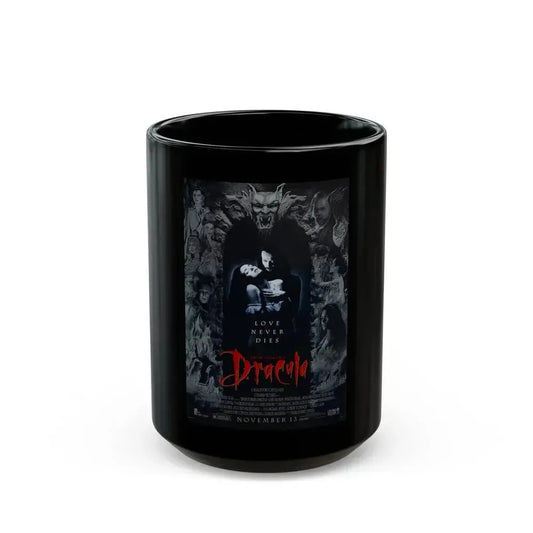 BRAM STOKERS DRACULA 1992 Movie Poster - Black Coffee Mug 15oz - Go Mug Yourself