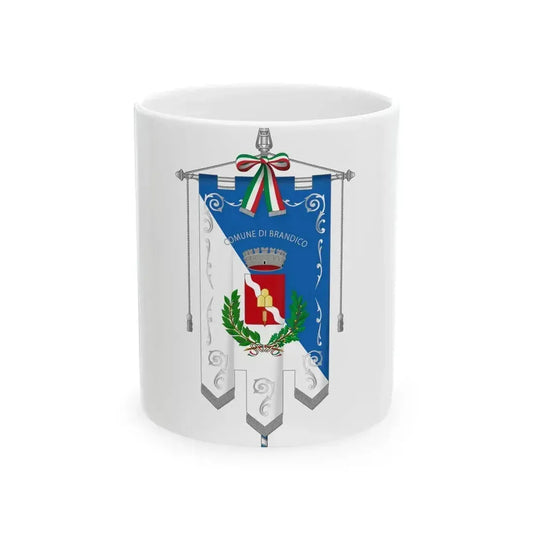 Brandico-Gonfalone (Italy) White Coffee Mug 11oz - Go Mug Yourself