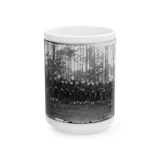 Brandy Station, Va. Band Of The 114th Pennsylvania Infantry (Zouaves) (U.S. Civil War) White Coffee Mug 15oz - Go Mug Yourself