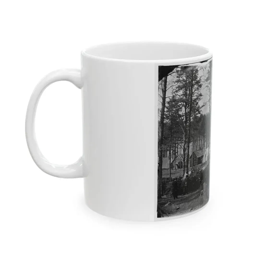 Brandy Station, Va. Camp At Army Of The Potomac Headquarters; Zouaves In Foreground (U.S. Civil War) White Coffee Mug - Go Mug Yourself