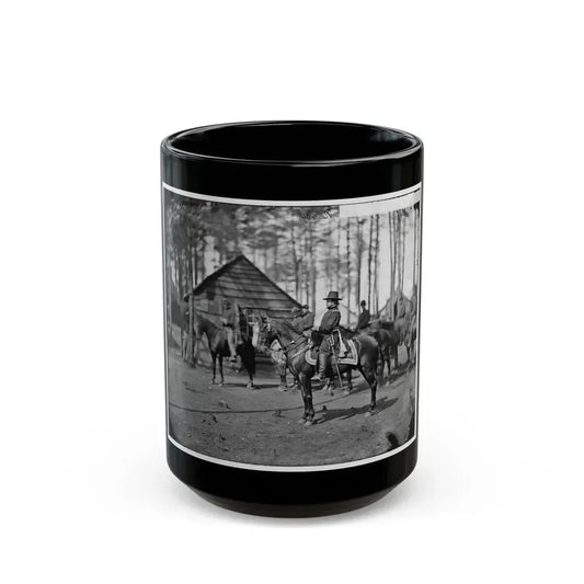 Brandy Station, Va. Gen. Rufus Ingalls On Horseback (U.S. Civil War) Black Coffee Mug 15oz - Go Mug Yourself
