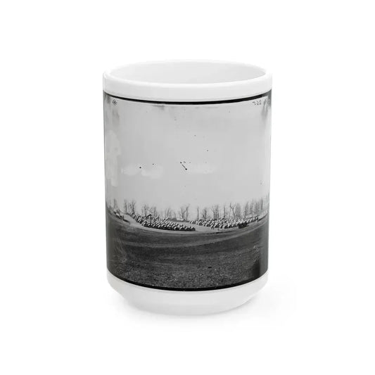 Brandy Station, Va. General View Of 6th New York Artillery Encampment (U.S. Civil War) White Coffee Mug 15oz - Go Mug Yourself