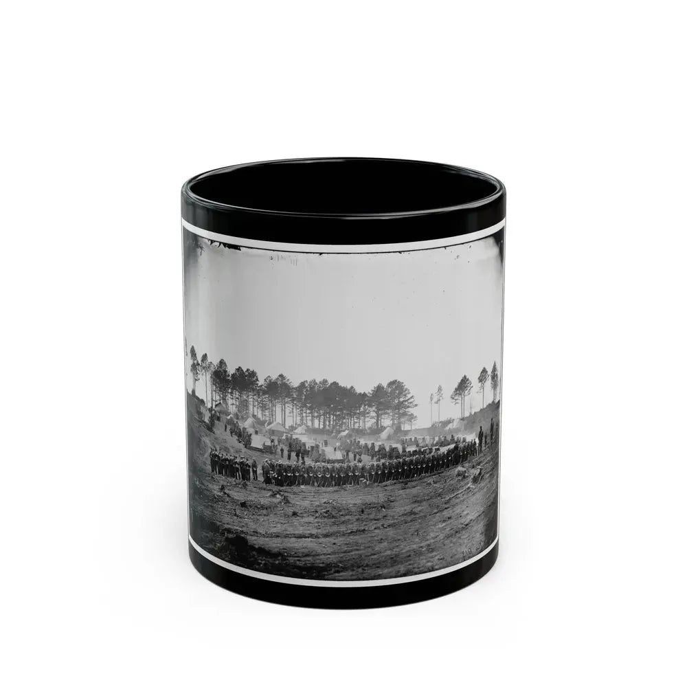 Brandy Station, Va. Guard Mount Of 114th Pennsylvania Infantry (1st Division, 3d Corps) (U.S. Civil War) Black Coffee Mug 11oz - Go Mug Yourself