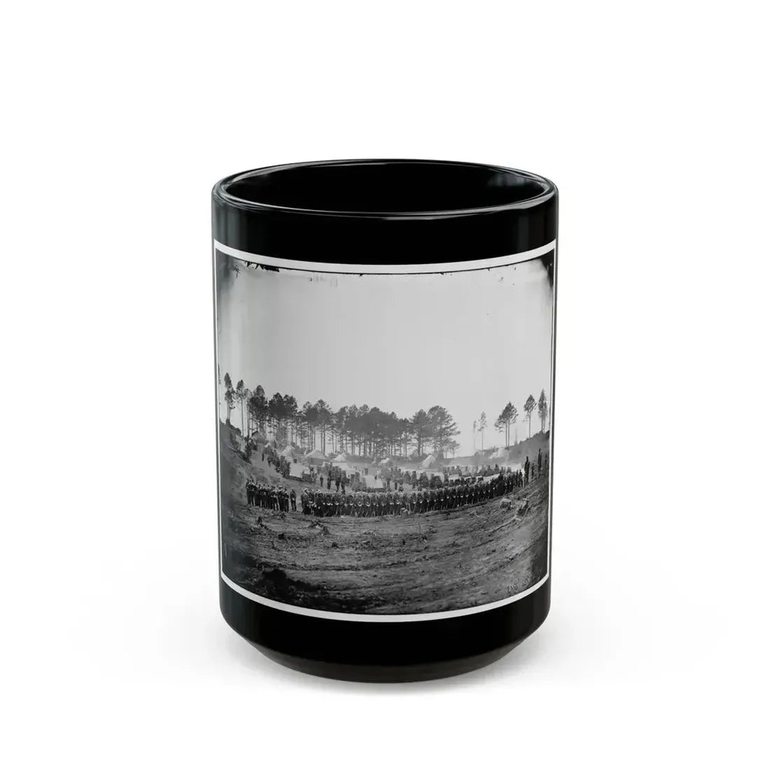 Brandy Station, Va. Guard Mount Of 114th Pennsylvania Infantry (1st Division, 3d Corps) (U.S. Civil War) Black Coffee Mug 15oz - Go Mug Yourself