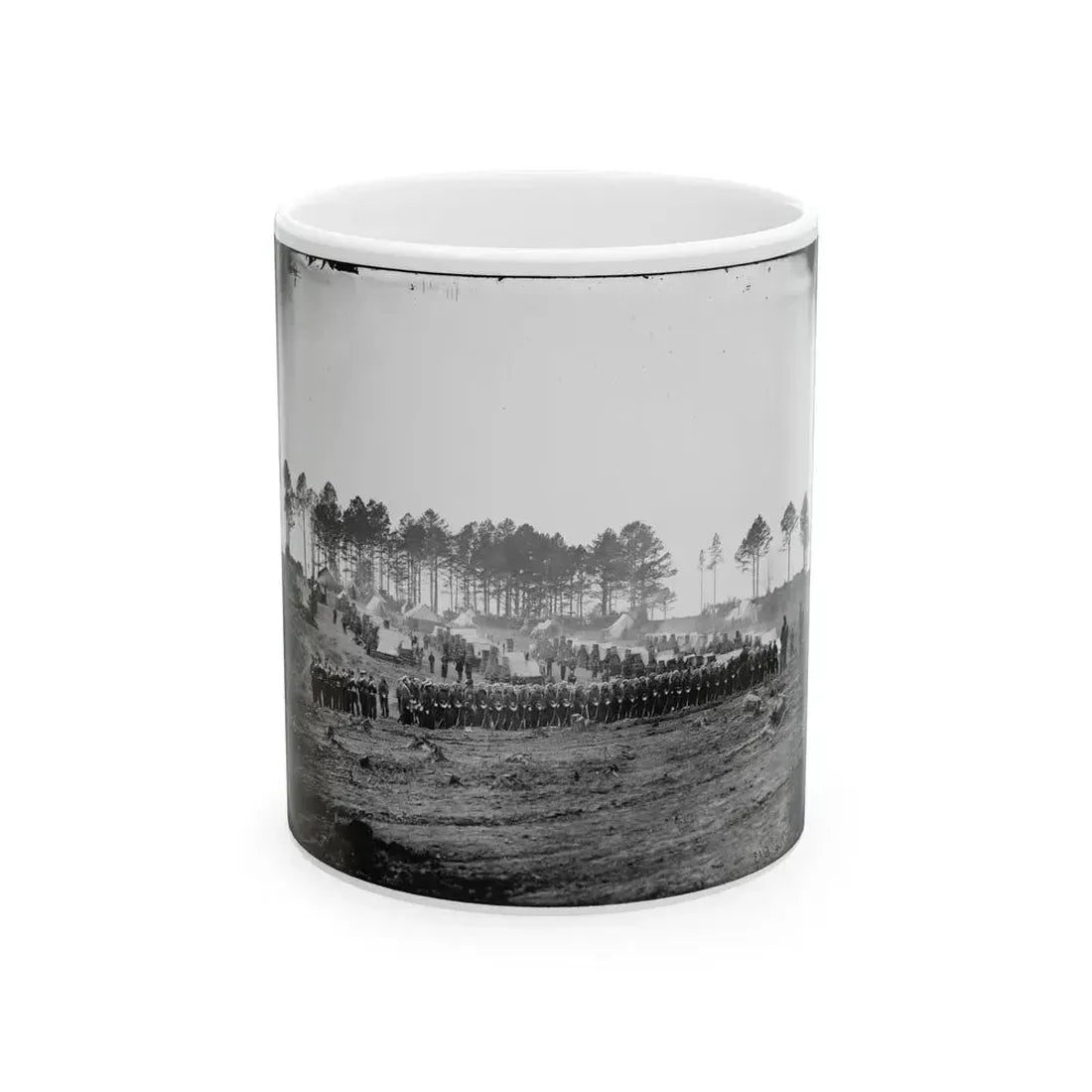 Brandy Station, Va. Guard Mount Of 114th Pennsylvania Infantry (1st Division, 3d Corps) (U.S. Civil War) White Coffee Mug 11oz - Go Mug Yourself