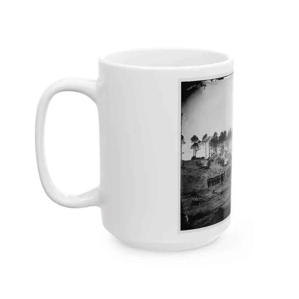 Brandy Station, Va. Guard Mount Of 114th Pennsylvania Infantry (1st Division, 3d Corps) (U.S. Civil War) White Coffee Mug - Go Mug Yourself