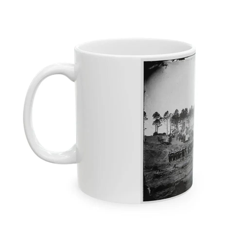 Brandy Station, Va. Guard Mount Of 114th Pennsylvania Infantry (1st Division, 3d Corps) (U.S. Civil War) White Coffee Mug - Go Mug Yourself