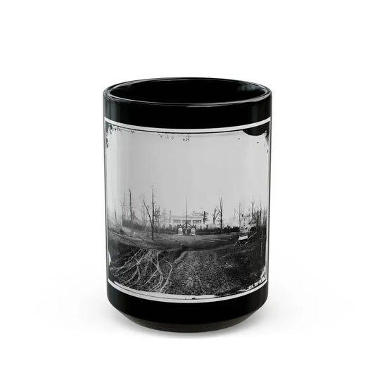 Brandy Station, Va. House Used As Headquarters By Gen. David. B. Birney, Commanding 1st Division, 3d Corps (U.S. Civil War) Black Coffee Mug 15oz - Go Mug Yourself