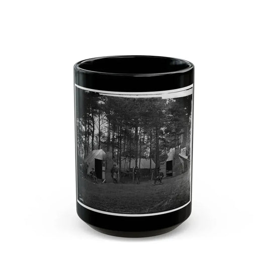 Brandy Station, Va. Quarters Of Capt. Harry Clinton, Quartermaster, Provost Guard (U.S. Civil War) Black Coffee Mug 15oz - Go Mug Yourself