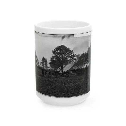 Brandy Station, Va. Tent Of A. Foulke, Sutler, At Headquarters Of 1st Brigade, Horse Artillery (U.S. Civil War) White Coffee Mug 15oz - Go Mug Yourself