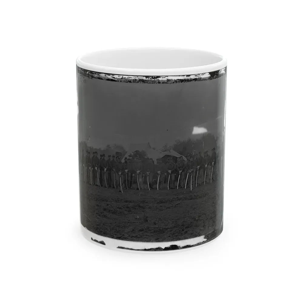 Brandy Station, Va. Troopers Of Co. D, 3d Pennsylvania Cavalry (2d Division, Cavalry Corps) (U.S. Civil War) White Coffee Mug 11oz - Go Mug Yourself
