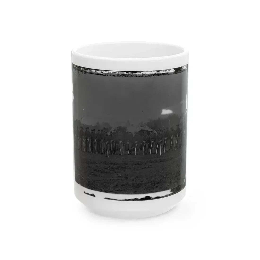 Brandy Station, Va. Troopers Of Co. D, 3d Pennsylvania Cavalry (2d Division, Cavalry Corps) (U.S. Civil War) White Coffee Mug 15oz - Go Mug Yourself