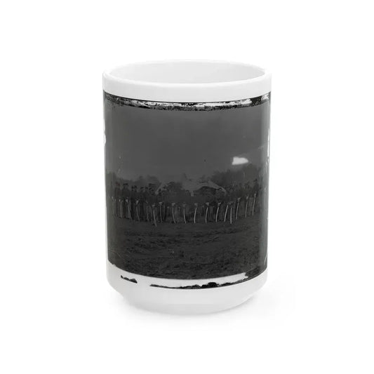 Brandy Station, Va. Troopers Of Co. D, 3d Pennsylvania Cavalry (2d Division, Cavalry Corps) (U.S. Civil War) White Coffee Mug 15oz - Go Mug Yourself