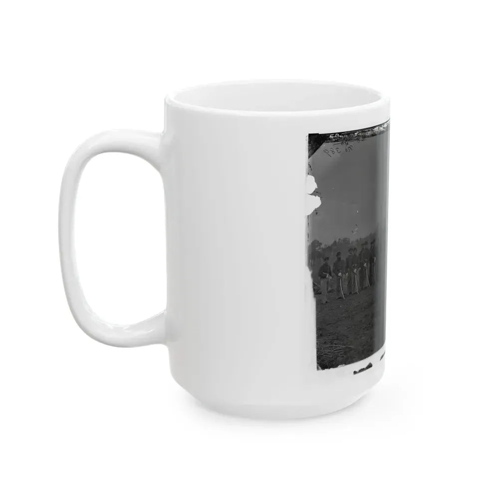 Brandy Station, Va. Troopers Of Co. D, 3d Pennsylvania Cavalry (2d Division, Cavalry Corps) (U.S. Civil War) White Coffee Mug - Go Mug Yourself