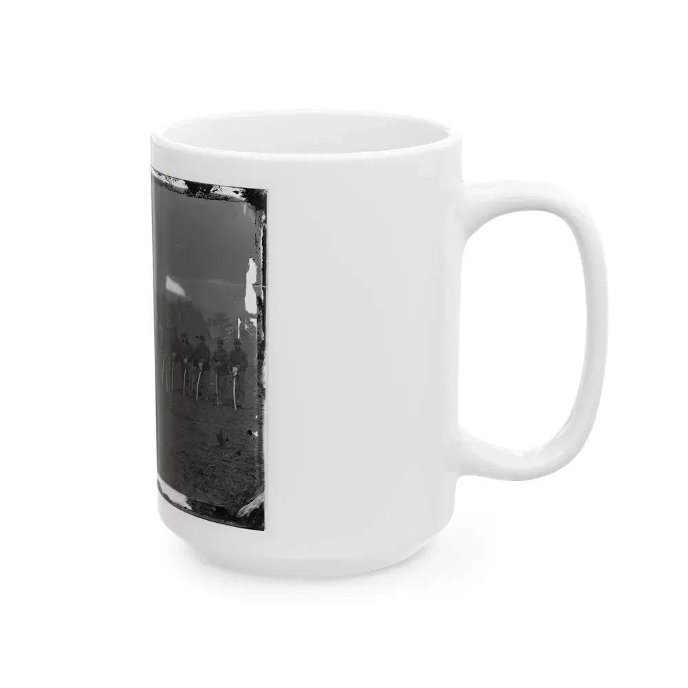 Brandy Station, Va. Troopers Of Co. D, 3d Pennsylvania Cavalry (2d Division, Cavalry Corps) (U.S. Civil War) White Coffee Mug - Go Mug Yourself