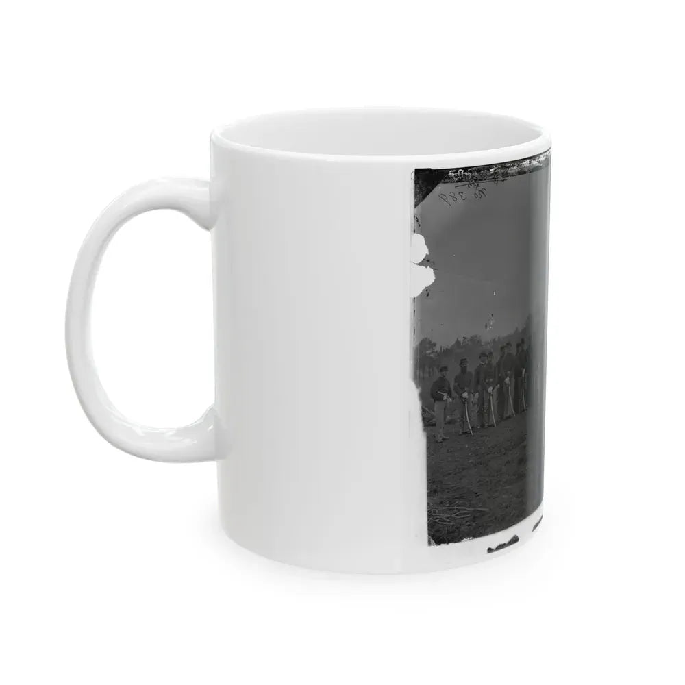 Brandy Station, Va. Troopers Of Co. D, 3d Pennsylvania Cavalry (2d Division, Cavalry Corps) (U.S. Civil War) White Coffee Mug - Go Mug Yourself