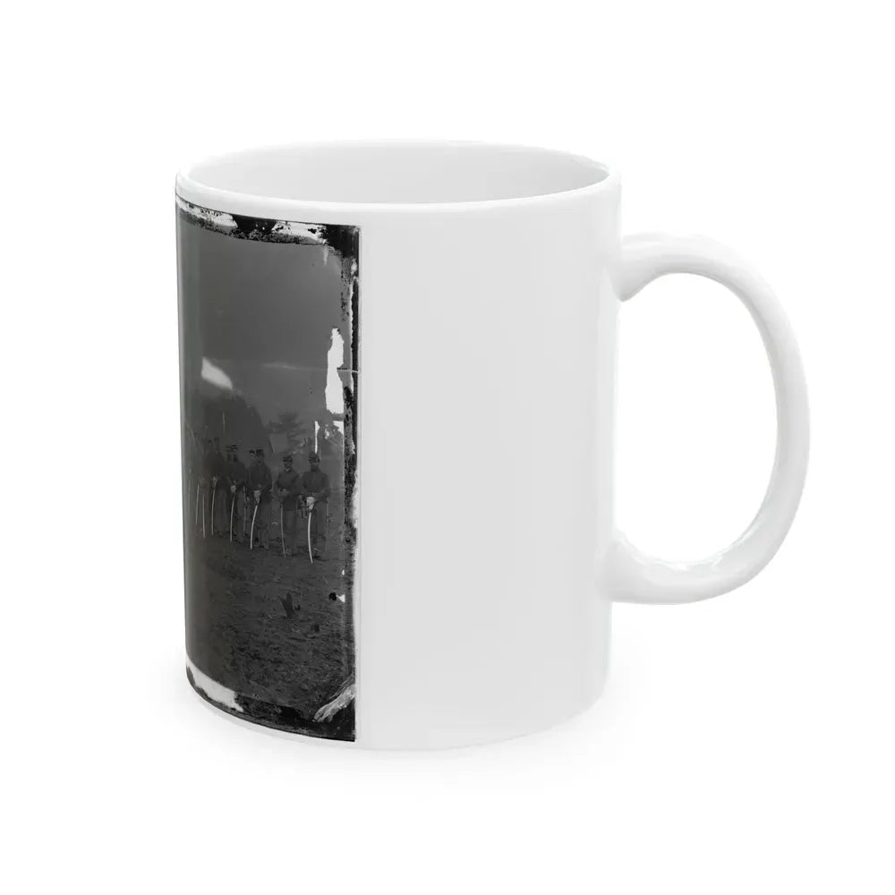 Brandy Station, Va. Troopers Of Co. D, 3d Pennsylvania Cavalry (2d Division, Cavalry Corps) (U.S. Civil War) White Coffee Mug - Go Mug Yourself