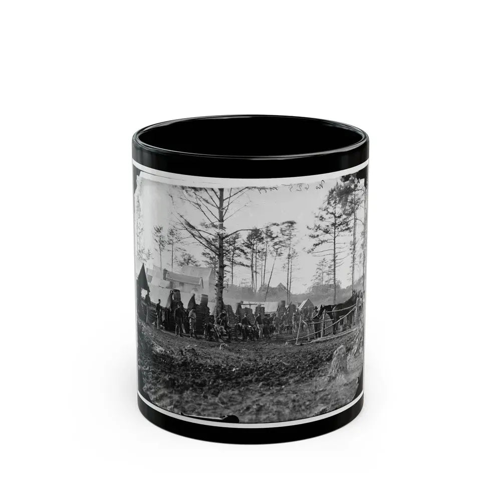 Brandy Station, Va., Vicinity. Camp Of 18th Pennsylvania Cavalry, 3d Division, Cavalry Corps (U.S. Civil War) Black Coffee Mug 11oz - Go Mug Yourself