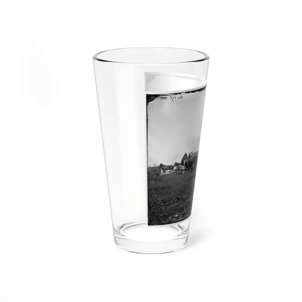 Brandy Station, Va. Wagons And Men Of The U.S. Military Telegraph Construction Corps (U.S. Civil War) Pint Glass 16oz - Go Mug Yourself