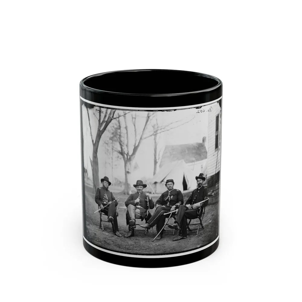 Brandy Station, Va. Four Provost Marshals Of The 3d Army Corps (U.S. Civil War) Black Coffee Mug-11oz-Go Mug Yourself