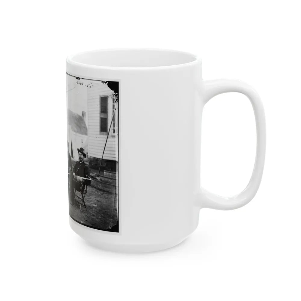 Brandy Station, Va. Four Provost Marshals Of The 3d Army Corps (U.S. Civil War) White Coffee Mug-Go Mug Yourself