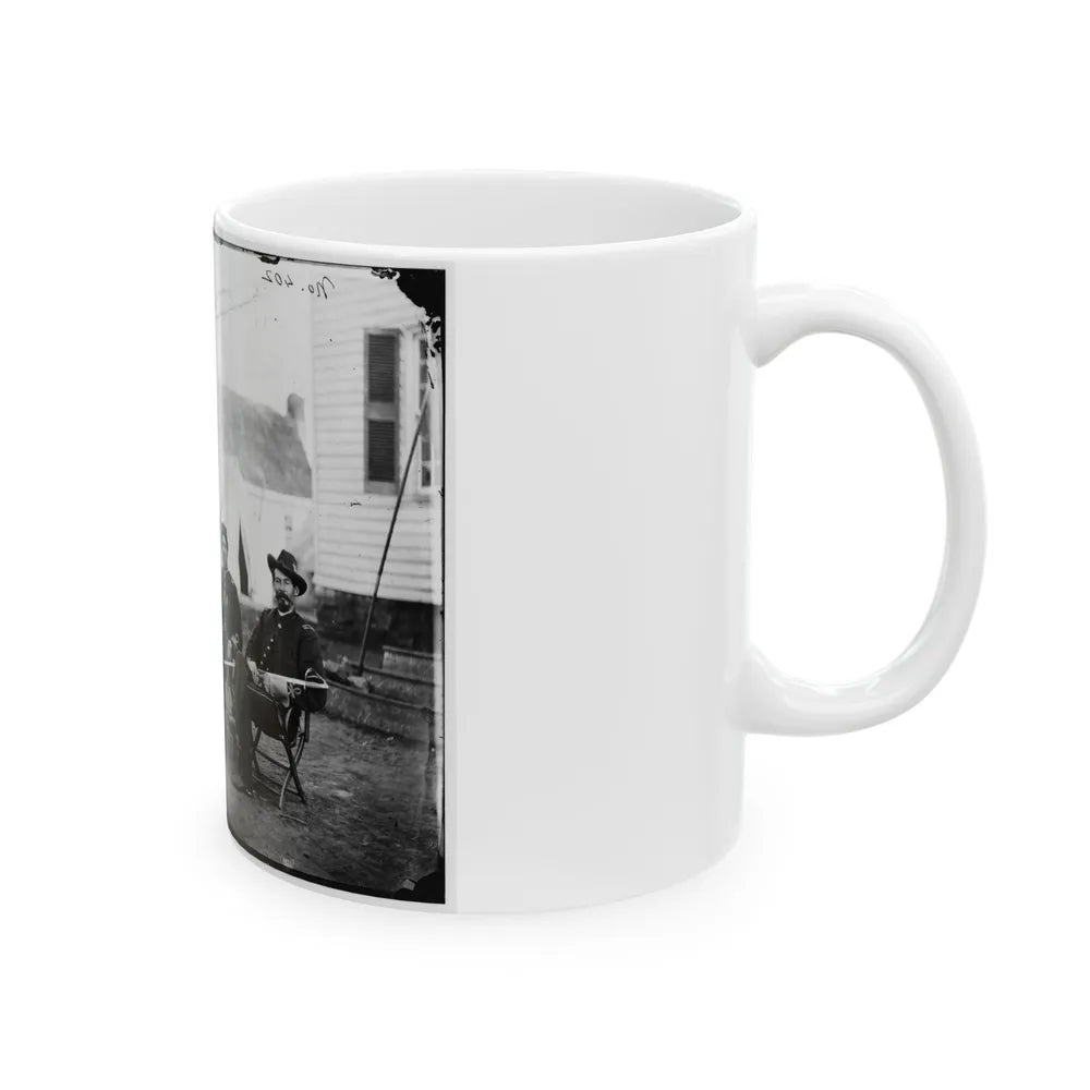 Brandy Station, Va. Four Provost Marshals Of The 3d Army Corps (U.S. Civil War) White Coffee Mug-Go Mug Yourself