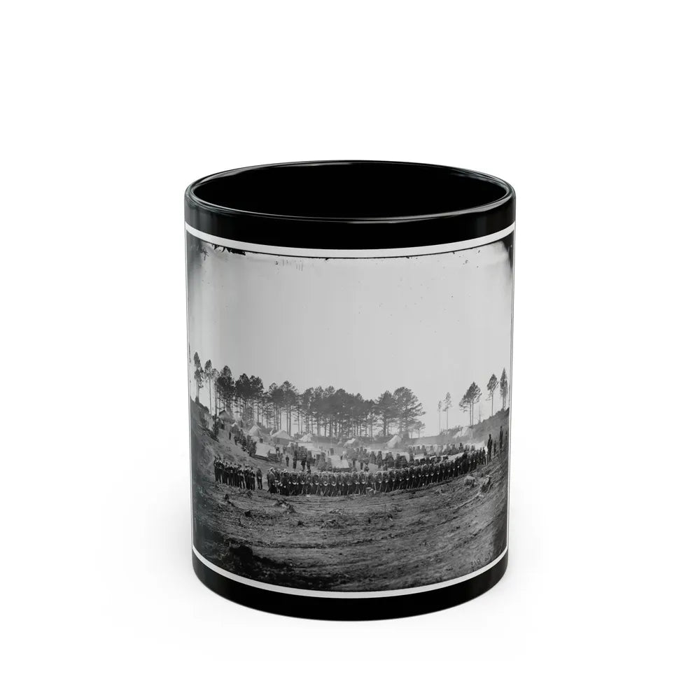 Brandy Station, Va. Guard Mount Of 114th Pennsylvania Infantry (1st Division, 3d Corps) (U.S. Civil War) Black Coffee Mug-11oz-Go Mug Yourself